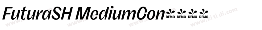 FuturaSH MediumCon字体转换